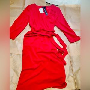 Women’s Red Wrap Dress